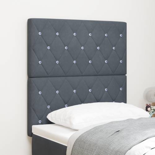 LED Uzglavlje Tamno Sivo 80 cm Baršun Cijena