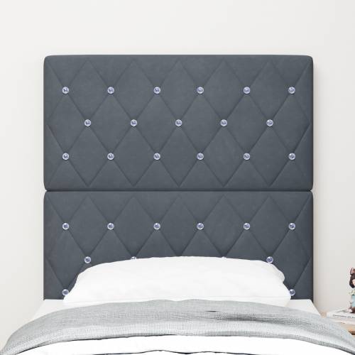 LED Uzglavlje Tamno Sivo 80 cm Baršun Cijena