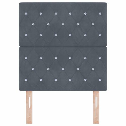 LED Uzglavlje Tamno Sivo 80 cm Baršun Cijena