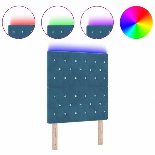 LED Uzglavlje Tamno Plavo 80 cm Pliš Cijena