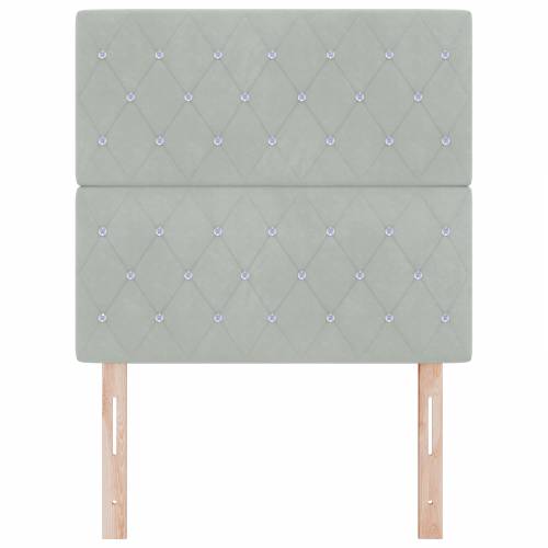 LED uzglavlje svjetlosivo 90 cm aksamin Cijena