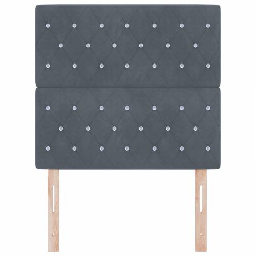 LED uzglavlje tamno sivo 90 cm baršun Cijena