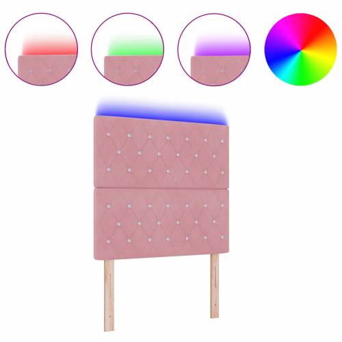 LED uzglavlje Ružičasta 90 cm Baršun Cijena