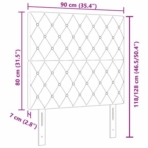 LED uzglavlje Ružičasta 90 cm Baršun Cijena