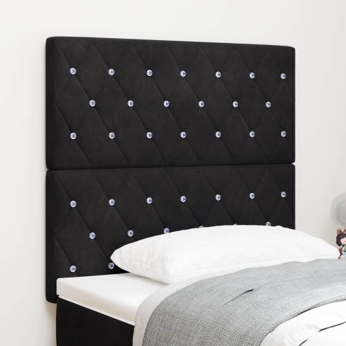LED uzglavlje crno 100 cm baršunasto Cijena
