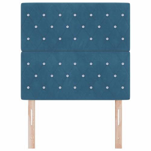 LED uzglavlje Tamno plavo 100 cm baršun Cijena