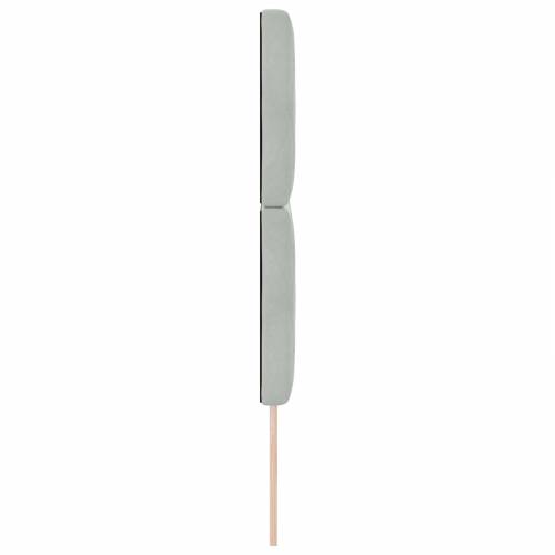 LED naslon svjetlosivi 80 cm baršun Cijena