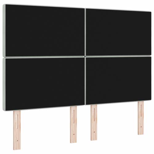 LED naslon svjetlosivi 80 cm baršun Cijena