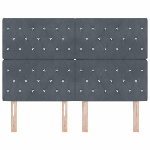 LED uzglavlje tamno sivo 80 cm baršun Cijena