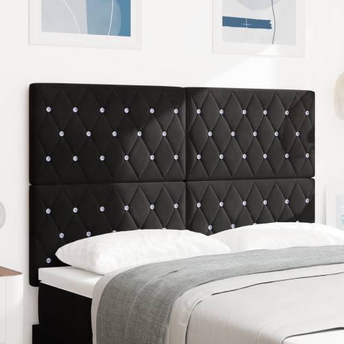 LED uzglavlje Crno 80 cm Baršunasto Cijena