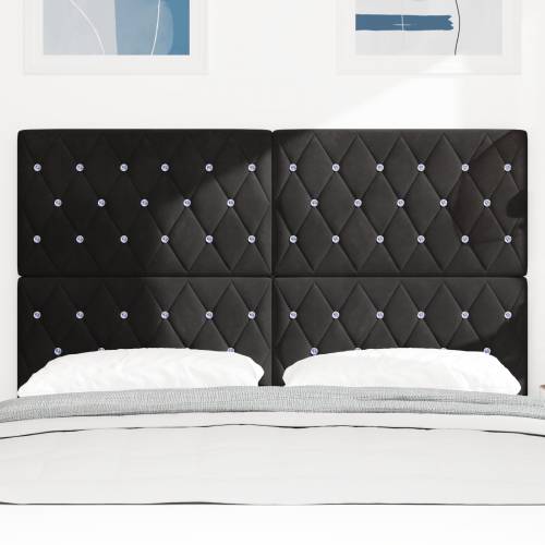 LED uzglavlje Crno 80 cm Baršunasto Cijena