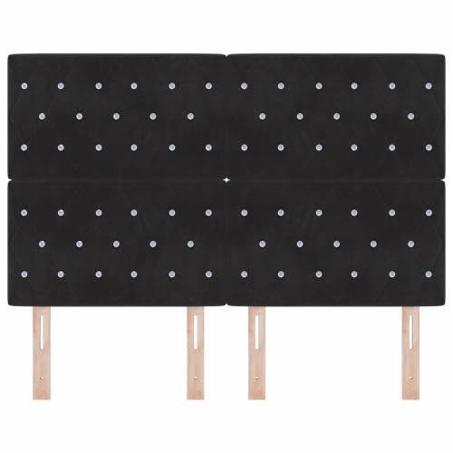 LED uzglavlje Crno 80 cm Baršunasto Cijena