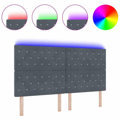 LED uzglavlje tamnosivo 90 cm baršun Cijena