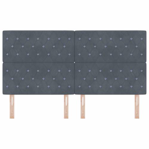 LED uzglavlje tamnosivo 90 cm baršun Cijena