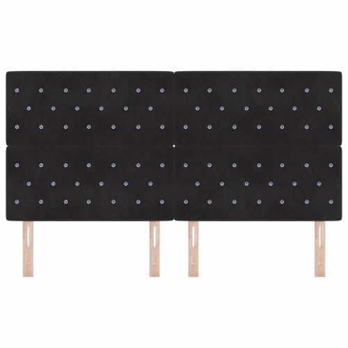 LED uzglavlje Crno 90 cm Baršun Cijena