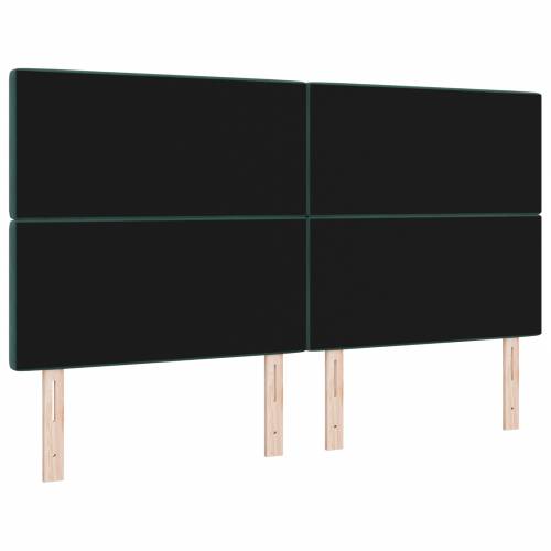 LED Uzglavlje Tamnozelena 90 cm Baršun Cijena