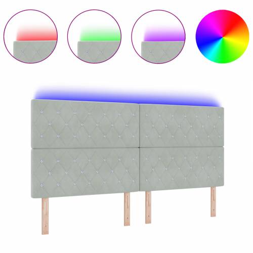 LED uzglavlje svjetlosivo 100 cm baršun Cijena