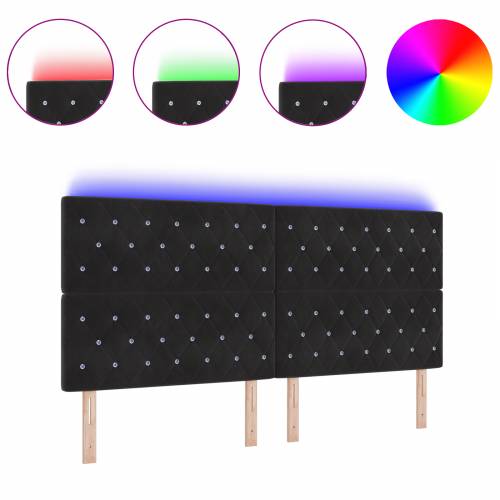 LED Uzglavlje Crno 100 cm Baršun Cijena