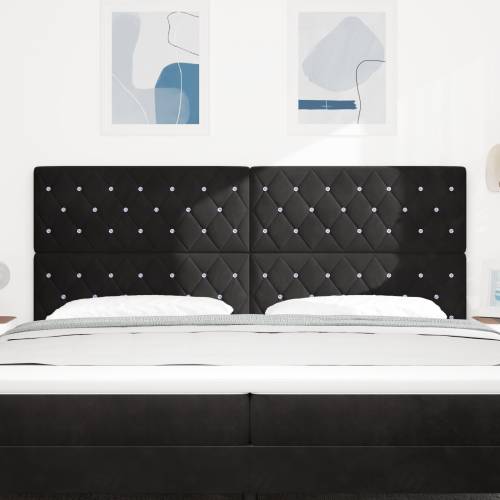 LED Uzglavlje Crno 100 cm Baršun Cijena