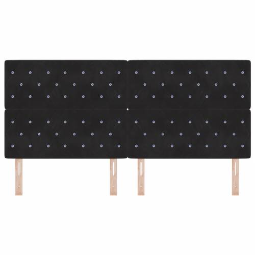 LED Uzglavlje Crno 100 cm Baršun Cijena