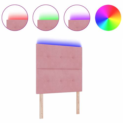 LED Uzglavlje Ružičasto 80 cm Baršun Cijena