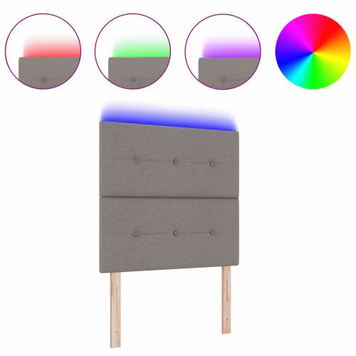 LED Uzglavlje Taupe 100 cm Tkanina Cijena