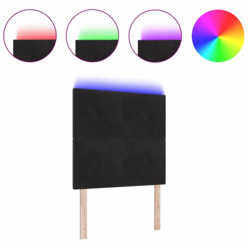 LED Uzglavlje Crno 100 cm Baršun Cijena