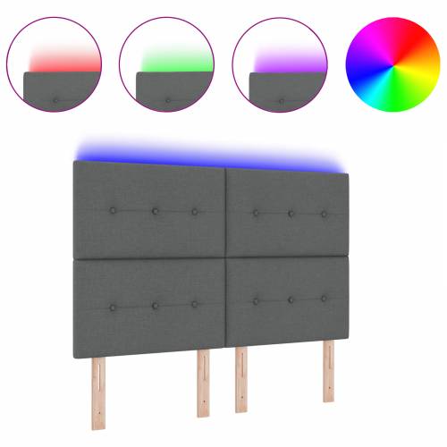 LED uzglavlje Tamno sivo 80 cm Tkanina Cijena