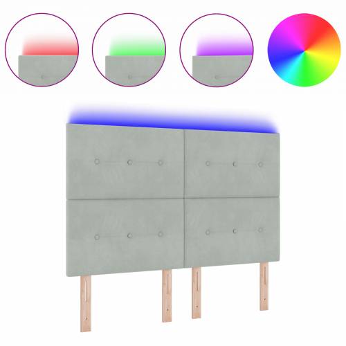 LED svjetlo za uzglavlje svijetlosiva 80 cm baršun Cijena
