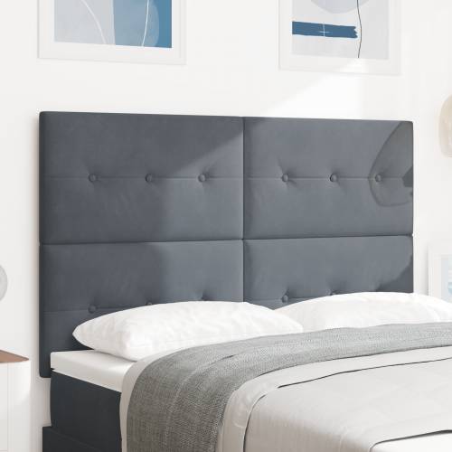 LED uzglavlje tamno sivo 80 cm baršun Cijena