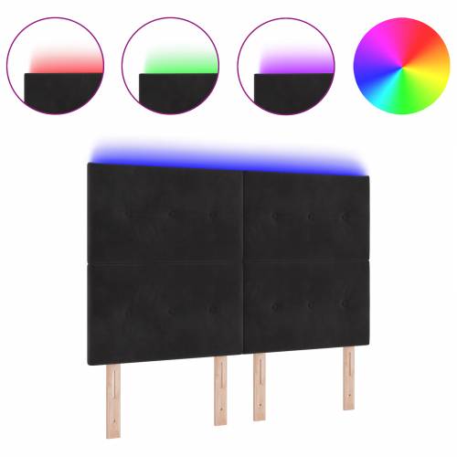LED Uzglavlje Crno 80 cm Baršun Cijena