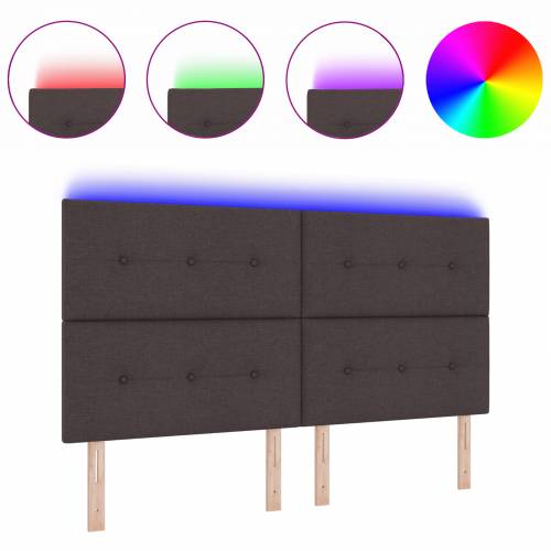 LED uzglavlje tamnosmeđe 90 cm tkanina Cijena