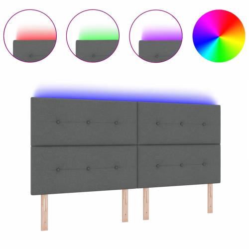 LED Uzglavlje Tamno Sivo 100 cm Tkanina Cijena
