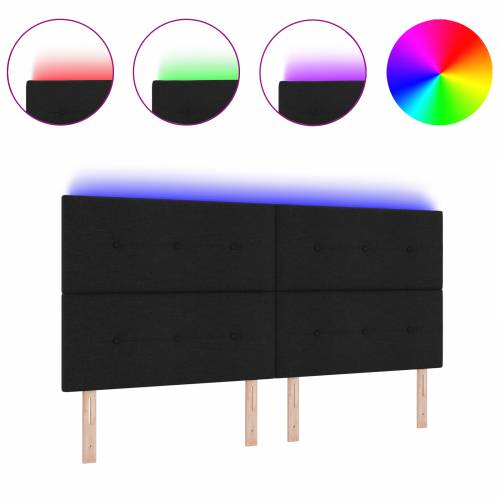 LED uzglavlje Crno 100 cm Tkanina Cijena