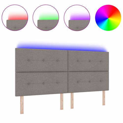 LED Uzglavlje Taupe 100 cm Tkanina Cijena