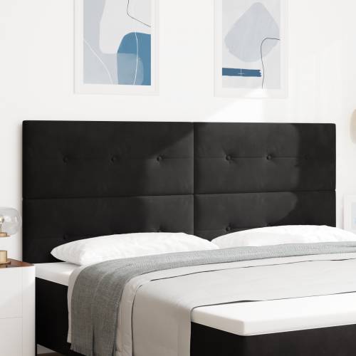 LED uzglavlje Crno 100 cm Baršun Cijena
