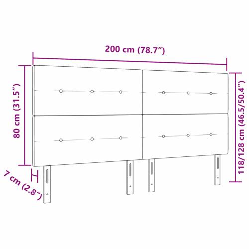 LED uzglavlje Crno 100 cm Baršun Cijena