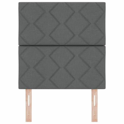 LED uzglavlje dizajn dijamantnih blokova tamno sivo 80 cm tkanina Cijena