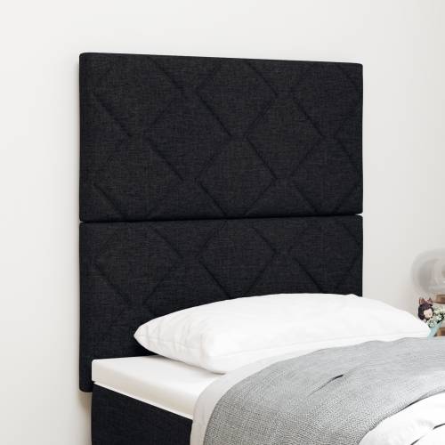 LED uzglavlje s dijamantnim blokovima crno 80 cm tkanina Cijena