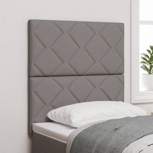 LED Uzglavlje s Dizajnom Dijamantnog Oplitanja Taupe 80 cm Tkanina Cijena