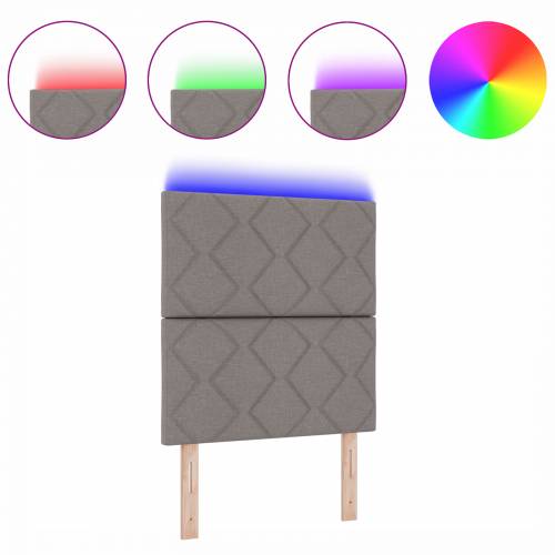 LED Uzglavlje s Dizajnom Dijamantnog Oplitanja Taupe 80 cm Tkanina Cijena