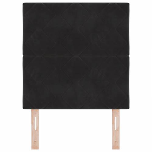 LED uzglavlje dijamantnih blokova crno 80 cm baršun Cijena