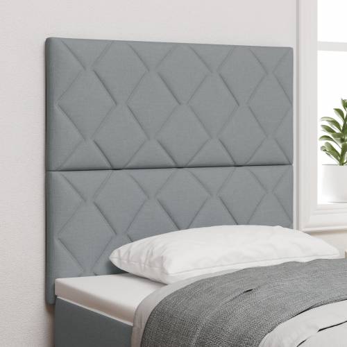 LED uzglavlje dizajn dijamantnih blokova svjetlosivo 90 cm tkanina Cijena