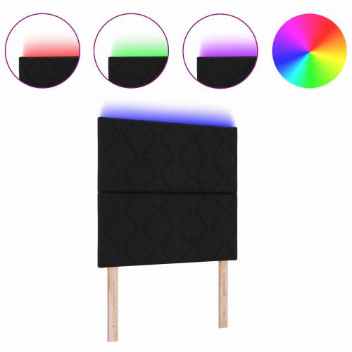 LED uzglavlje dizajn dijamantskih blokova crno 90 cm tkanina Cijena