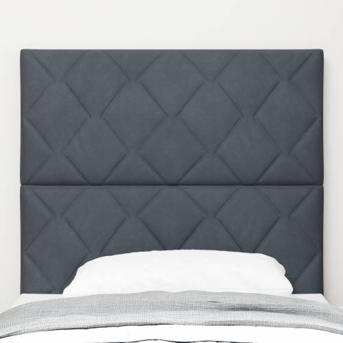 LED uzglavlje dizajna dijamantnih blokova tamnosivo 90 cm baršun Cijena