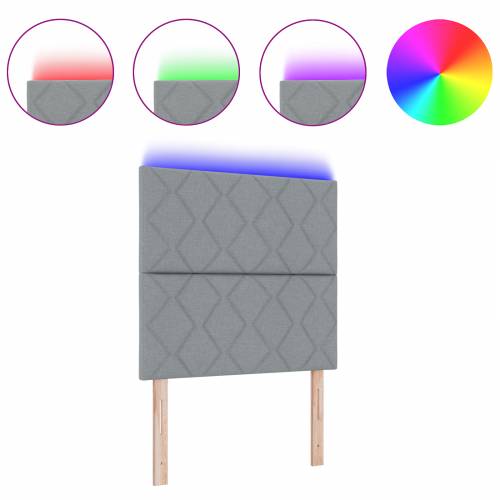 LED uzglavlje geometrijski uzorak svjetlosiva 100 cm tkanina Cijena