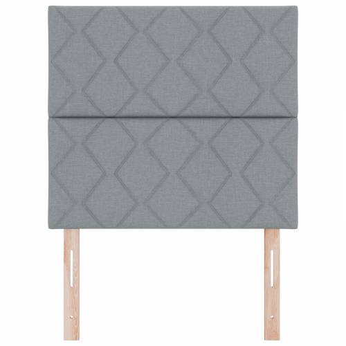 LED uzglavlje geometrijski uzorak svjetlosiva 100 cm tkanina Cijena
