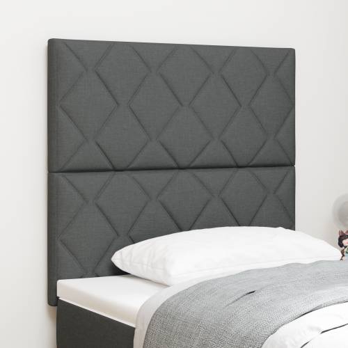 LED Uzglavlje Geometrijski Uzorak Tamno Sivo 100 cm Tkanina Cijena