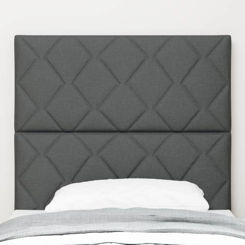 LED Uzglavlje Geometrijski Uzorak Tamno Sivo 100 cm Tkanina Cijena