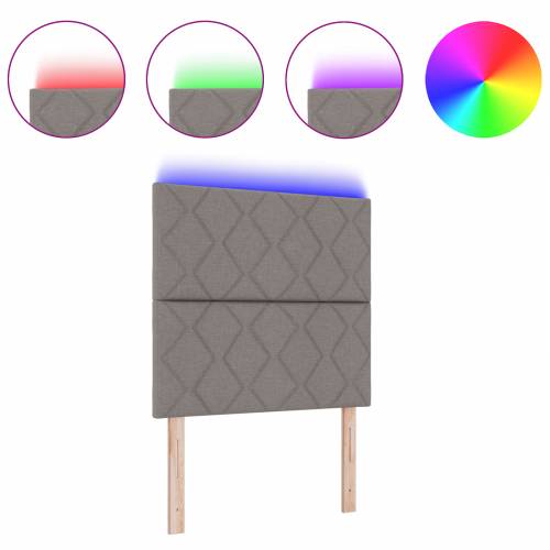 LED Uzglavlje Dizajn Dijamantnih Blokova Taupe 100 cm Tkanina Cijena